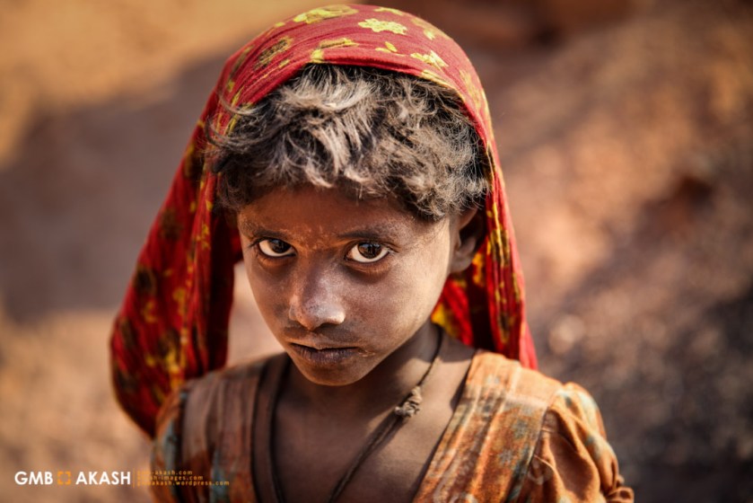 Five years old Sadia is working in the brick field for first time. Along her, seven members of the family are serving in the brick field to repay their loan. Sadia’s job is to dry 5000 bricks every day. For such seven days work she weekly gets 250 taka ($3). Sadia who once used to be naughty now hardly talk. She only smiles when after working she finishes collecting coal for her family.